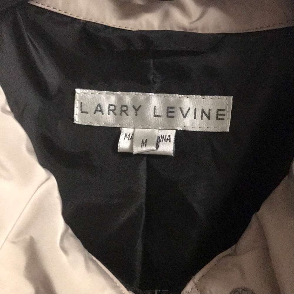 Larry Levine Black Water Repellent Jacket Coat M - Picture 6 of 6